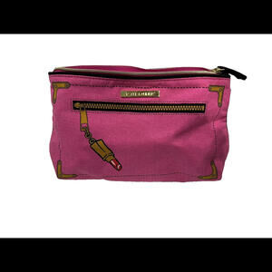 NEW Estee Lauder Pink Color Cosmetic Travel Makeup Bag Pouch Zippered Pouch